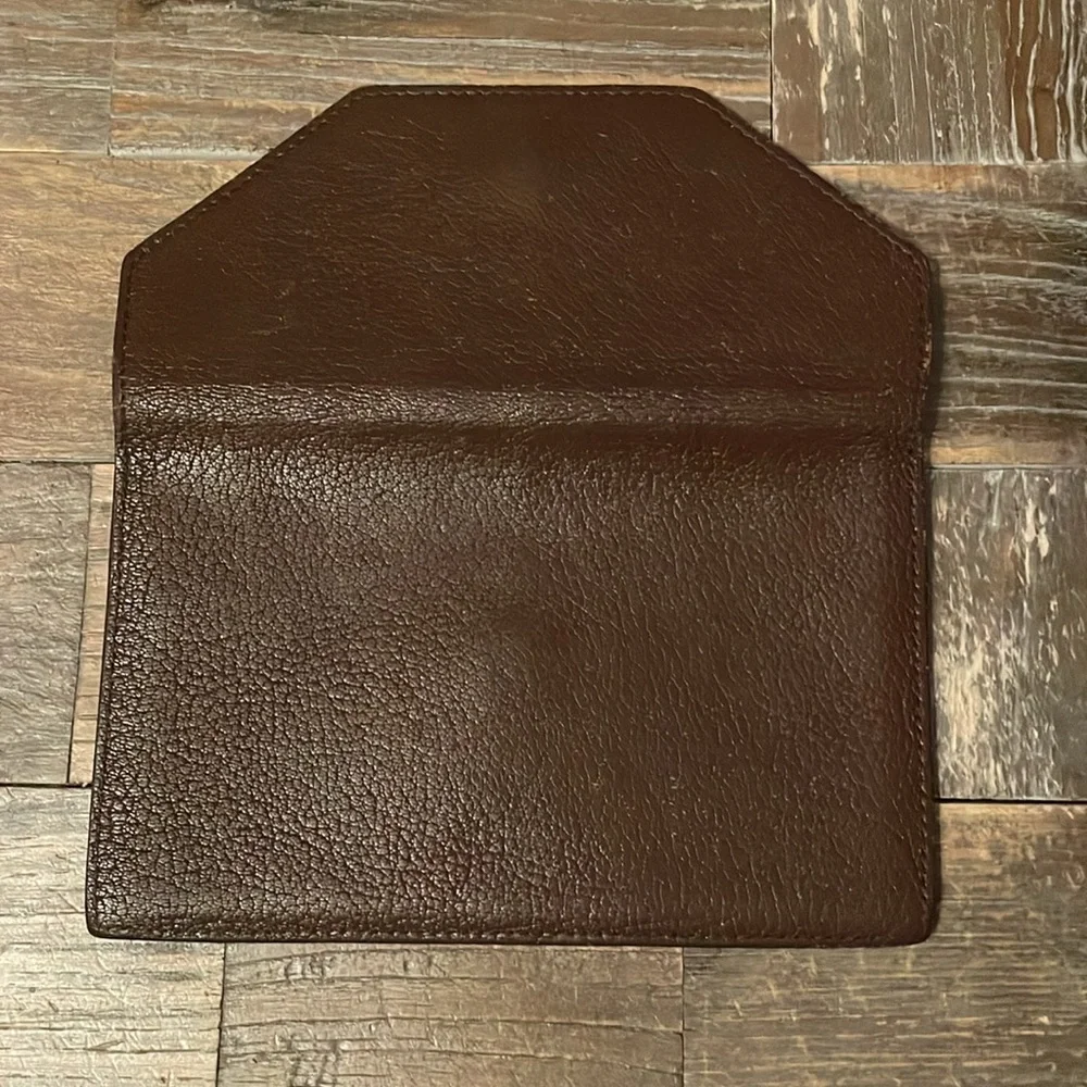 Vintage Echt 2 Prym Envelope Leather Wallet🖤